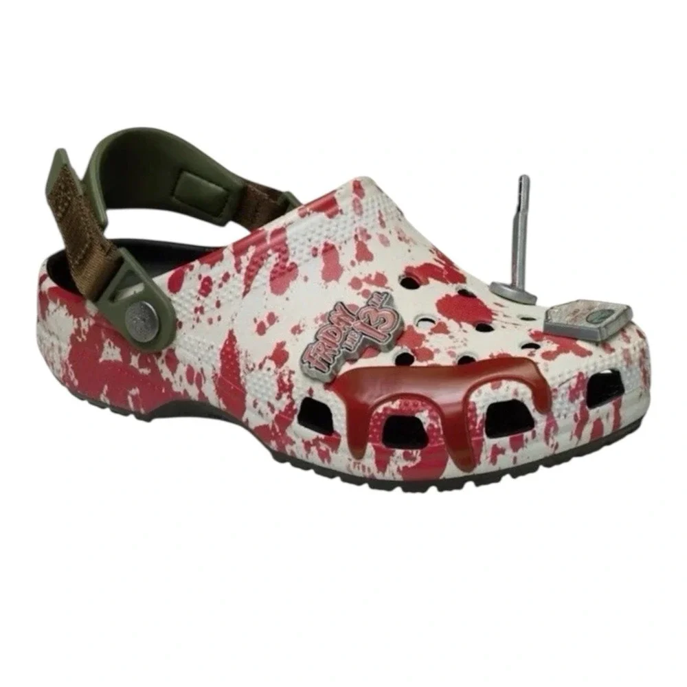 CROCS Classic Friday The 13th Jason Vorhees Clogs Mens 9 Womens 11 Slip On Shoes